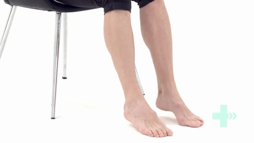 "Ankle pumps" Подошвенное сгибание/тыльное сгибание AROM, профилактика тромбоза, сидя
