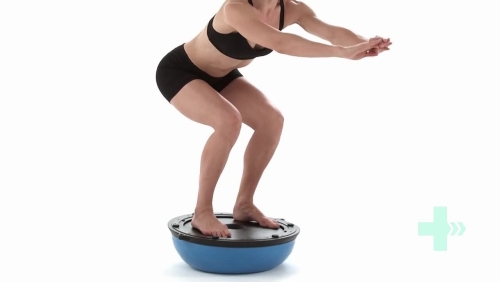 Баланс (приседания на BOSU)