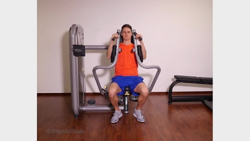 Сведение рук в тренажере Pec Dec