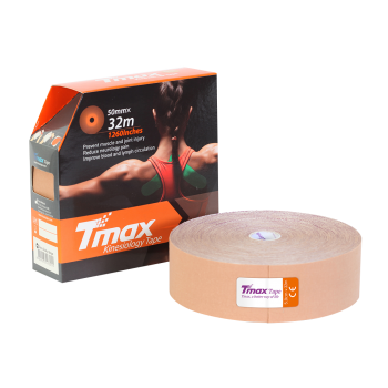 Тейп спортивный Tmax Extra Sticky 5cm*32m (96% хлопка 4% спандекс)